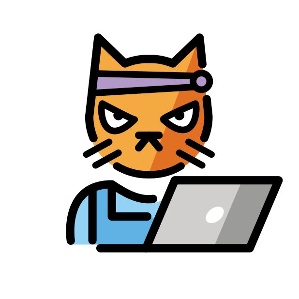 mojimmoji•*¨*•.¸♬︎ 🐱‍💻 · OpenMoji